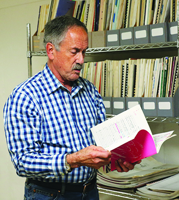 John with sheet music