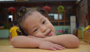 Little girl at orphanage