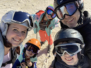 Mizrahi family on ski trip