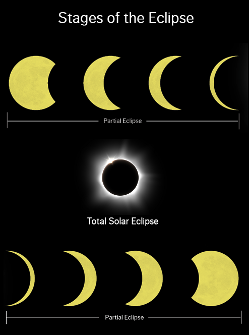 Solar Eclipse stages