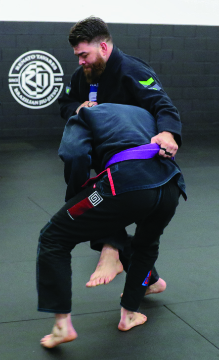 Brent at jiujitsu training