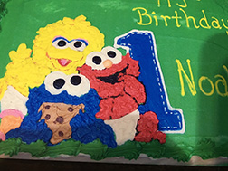 Sesame Street birthday cake