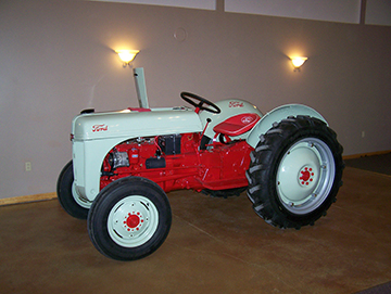 new tractor after restoration before traveling to Zimbabwe