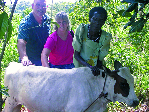 Debbie on mission trip in Haiti