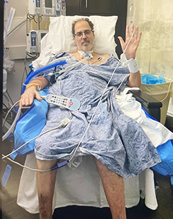 Dr. Mizrahi in hospital