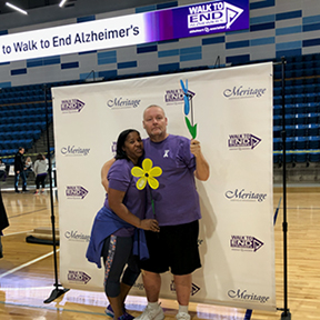 Sherry and Darrell at Alzheimer's Walk