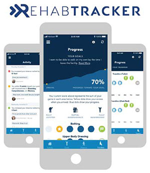 Photo in the app Acute Rehab patients can use to track progress